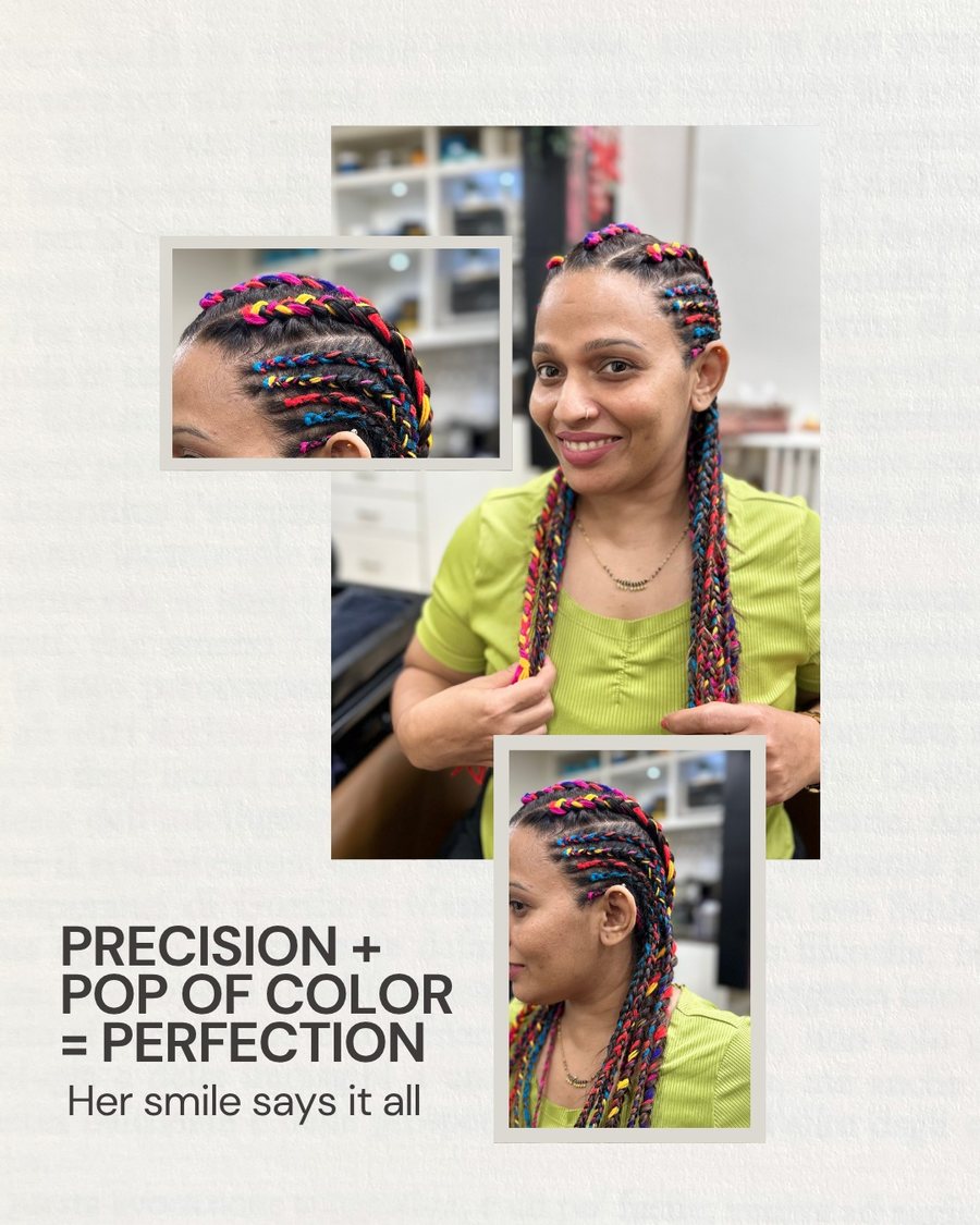 Colourful braids