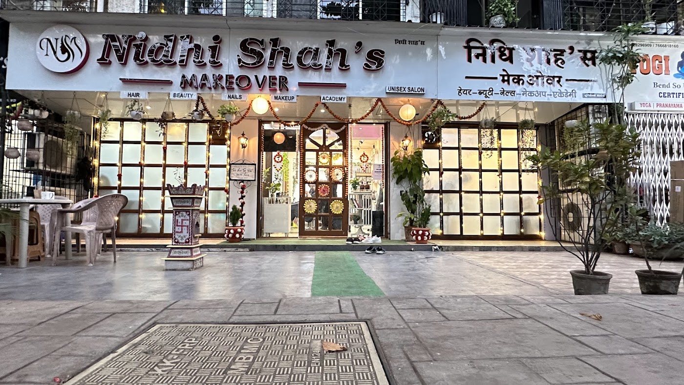 Nidhi Shah's Makeover storefront at Poonam Sagar Complex